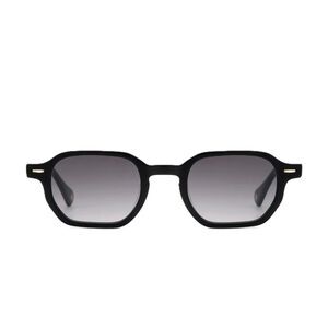 Carolina Lemke Black Hexagonal Round Sunglasses - New w Box - CL9411